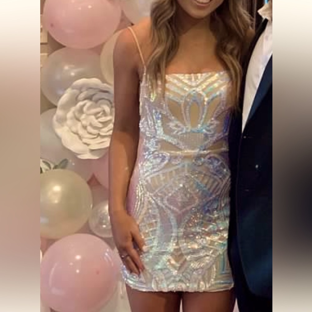 Lucy in the Sky Iridescent Mini Dress